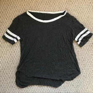 Dark Gray Ringer Tee